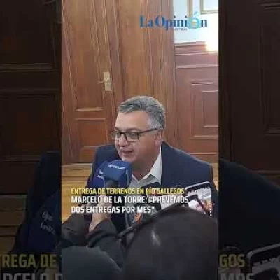 Marcelo De La Torre, presidente del IDUV, destacó la entrega de terrenos en Río Gallegos