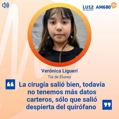 Eluney salió bien de su segunda cirugía y permanece en observación