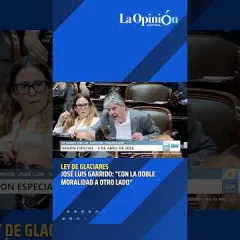 José Luis Garrido denunció una “doble moralidad” durante el debate por la ley de glaciares