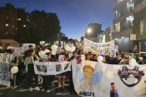 Marcha y protesta por la muerte de Ángel López: “Pido justicia por mi hijo y por todos los que van a venir”