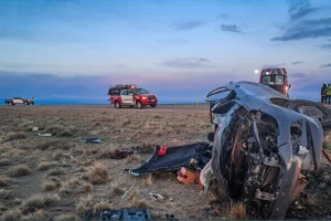 Ocho heridos tras un choque frontal en la Ruta 3