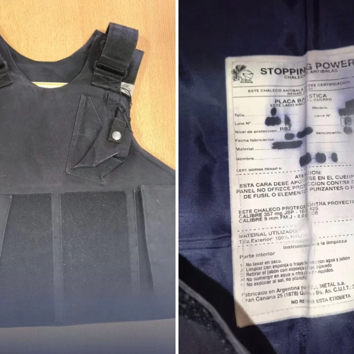 Vendía un chaleco antibalas de la Policía por redes sociales: lo descubrieron y no pudo justificar su origen Vendía un chaleco antibalas de la Policía por redes sociales: lo descubrieron y no pudo justificar su origen