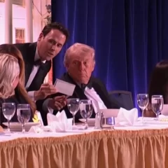 Evacuaron a Donald Trump tras disparos en la cena de corresponsales en el Washington Hilton