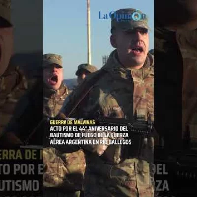 El homenaje por los 44 años del Bautismo de Fuego de la Fuerza Aérea en Río Gallegos