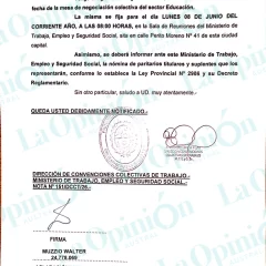 Sorpresa en la paritaria docente: el Gobierno convocó al gremio UDA junto a ADOSAC y AMET
