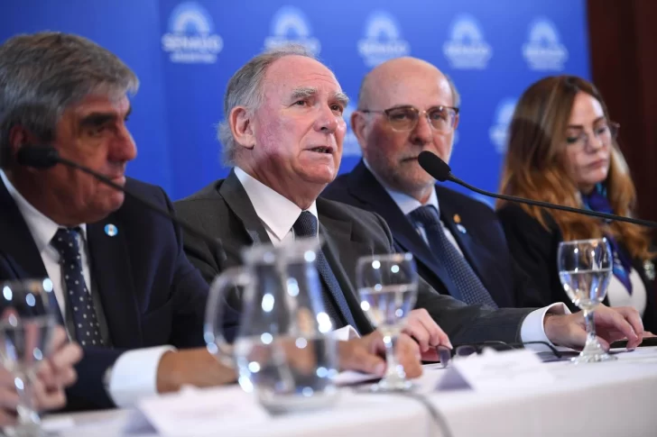  Roberto Cacciola, presidente de CAEM, Luis Lucero, secretario de Minería de Nación; Flavio Fama, senador nacional; Fernanda Ávila, diputada nacional.