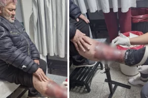 ¡Fuerza Maceta! El querido canillita de Río Gallegos sufrió una nueva complicación con su pierna y fue trasladado al hospital