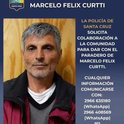 La Policía de Santa Cruz busca a un hombre vinculado a la desaparición de Aníbal Cepeda