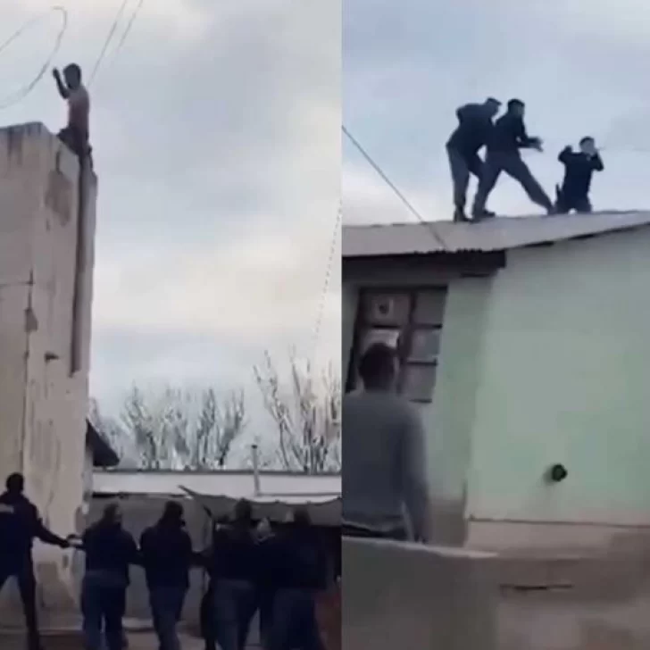 Debate en Neuquén tras un riesgoso operativo para rescatar a un hombre en crisis Debate en Neuquén tras un riesgoso operativo para rescatar a un hombre en crisis