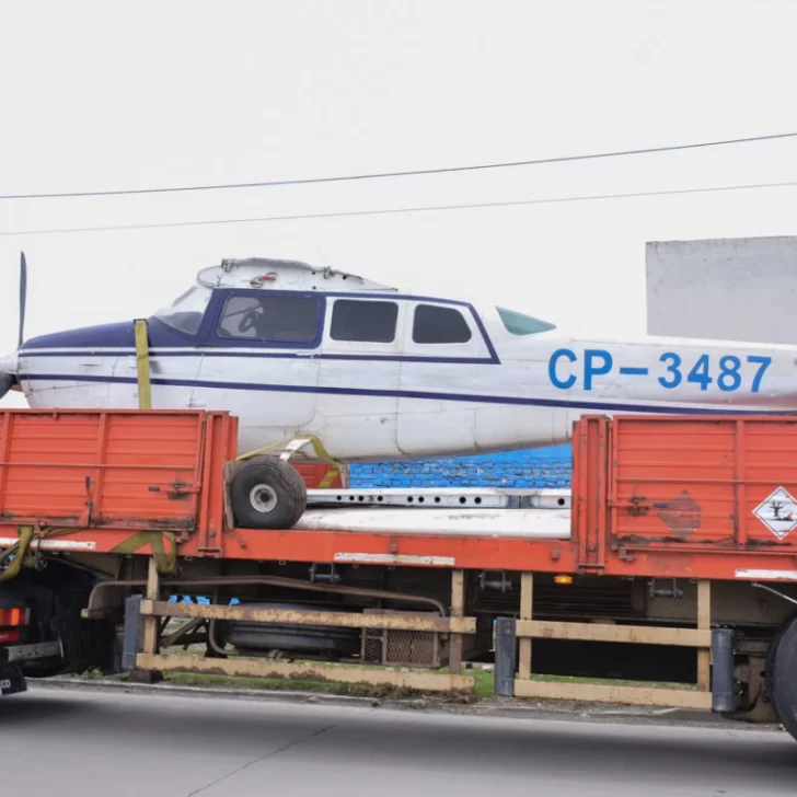 La avioneta recuperada del narcotráfico será entregada a la Escuela Industrial N° 6 La avioneta recuperada del narcotráfico será entregada a la Escuela Industrial N° 6