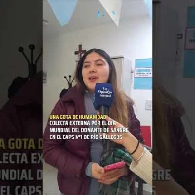 “Una gotita de humanidad”: se realizó una colecta por el día del donante de sangre en Río Gallegos