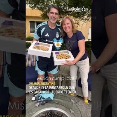 Scaloni y la pastafrola que se convirtió en cábala del cuerpo técnico de la Selección