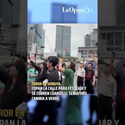 El llamativo festejo de los hinchas japoneses en las calles de Shibuya