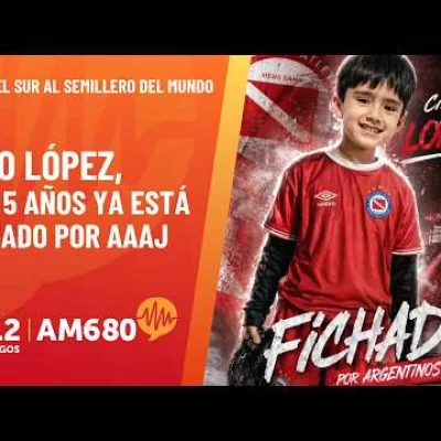 Ciro López, con 5 años ya está fichado por Argentinos Juniors