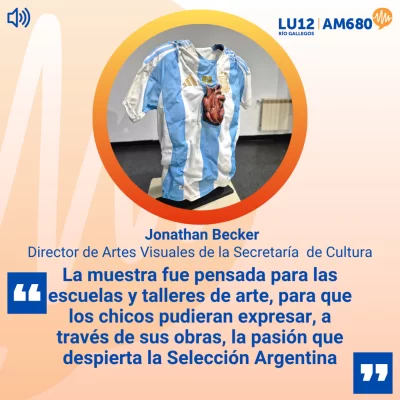 “Pasión y Gloria”: una muestra que une a Messi, Maradona y el talento de los artistas santacruceños