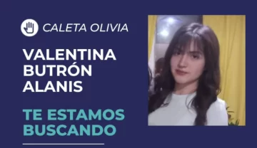 Buscan a una adolescente de 16 años desaparecida en Caleta Olivia: piden colaboración para encontrarla Buscan a una adolescente de 16 años desaparecida en Caleta Olivia: piden colaboración para encontrarla