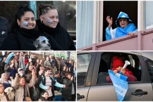 Alegría albiceleste: Argentina clasificó y Río Gallegos, Caleta Olivia y Las Heras festejaron en las calles Alegría albiceleste: Argentina clasificó y Río Gallegos, Caleta Olivia y Las Heras festejaron en las calles