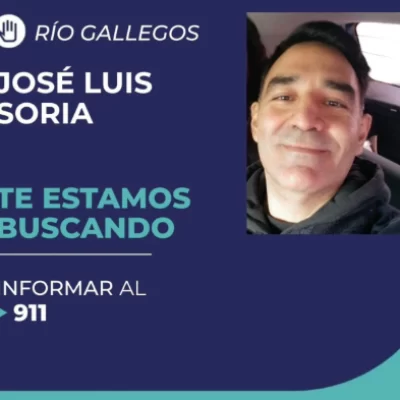 Piden ayuda para encontrar a un hombre de 42 años desaparecido en Río Gallegos