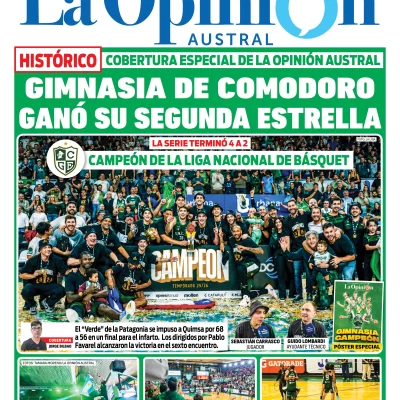Tapa especial: Gimnasia de Comodoro ganó se segunda estrella