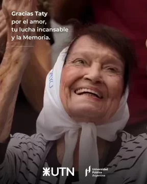 La despedida de la UTN Santa Cruz a Taty Almeida: “Estaba siempre ahí donde hacía falta estar” La despedida de la UTN Santa Cruz a Taty Almeida: “Estaba siempre ahí donde hacía falta estar”