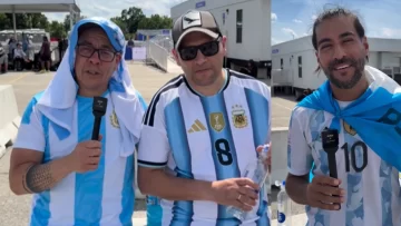 Tres amigos de El Calafate recorrieron más de 30 horas para alentar a la Selección Tres amigos de El Calafate recorrieron más de 30 horas para alentar a la Selección