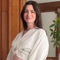 Anne Hathaway anunció que espera a su tercer hijo