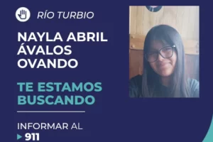 Buscan intensamente a una adolescente de 14 años desaparecida en Río Turbio Buscan intensamente a una adolescente de 14 años desaparecida en Río Turbio