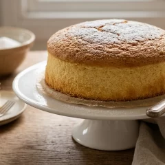Receta de bizcochuelo de vainilla esponjoso y alto, en solo 5 pasos