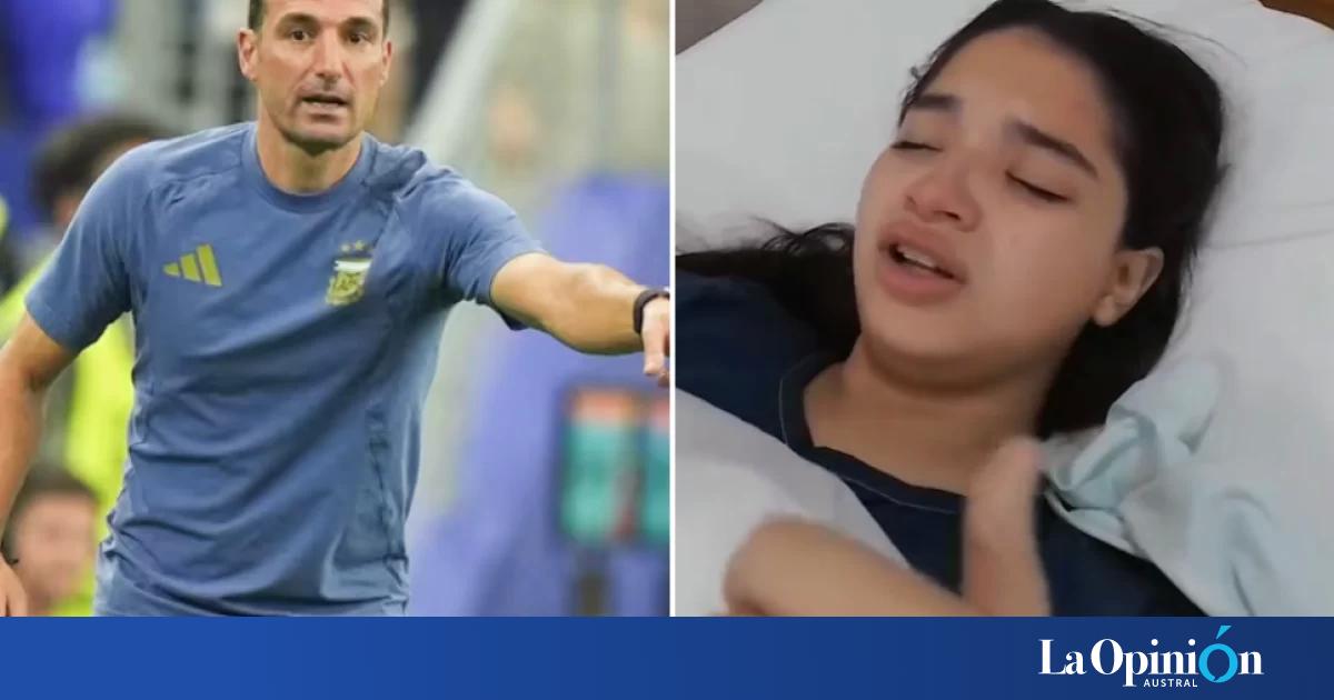 La operaron y despertó enojada con Scaloni y Messi: "Me estaba rompiendo las pelotas para que vaya a la Selección"