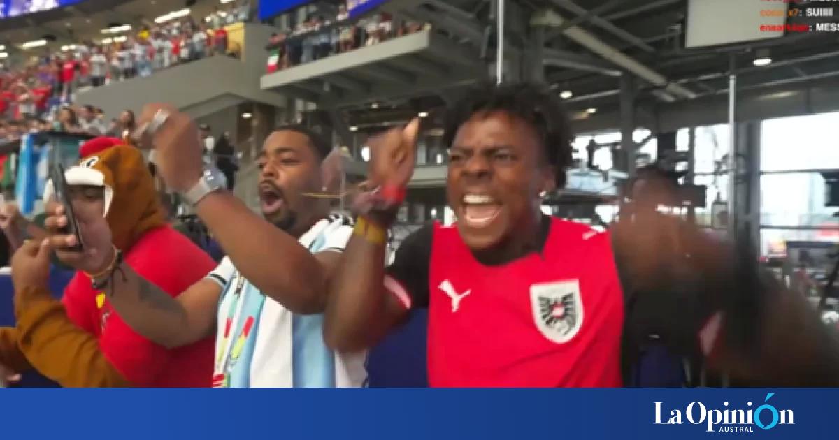 Speed festejó el penal fallado de Messi ante Austria y luego sufrió la respuesta de la hinchada argentina