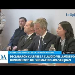 Culpable: el tribunal dictó sentencia contra Claudio Villamide por el ARA San Juan