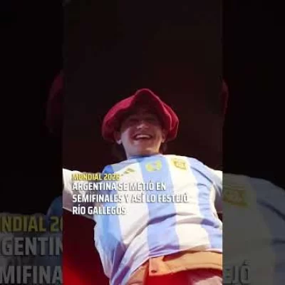 ¡Río Gallegos estalló de emoción! así se festejó el pase de Argentina a semifinales