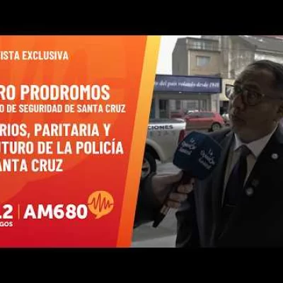 Entrevista exclusiva a Pedro Prodromos: salarios, paritaria y el futuro de la Policía de Santa Cruz