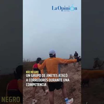 Tensión en plena carrera: gauchos agredieron a corredores a rebencazos