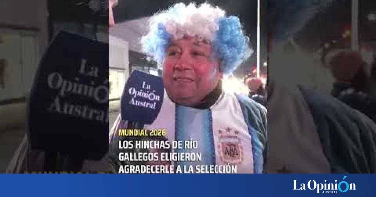 Río Gallegos salió a agradecerle a la Scaloneta por otro Mundial inolvidable
