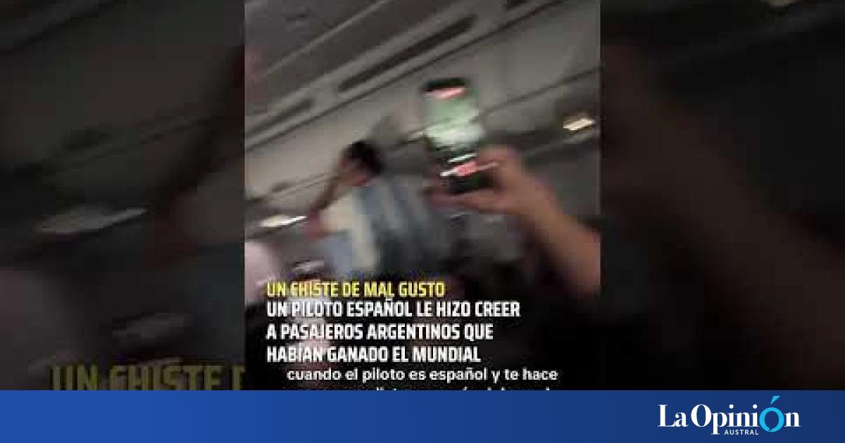 La broma de un piloto que generó polémica: les hizo creer que Argentina había salido campeón