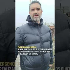 Una familia debió ser evacuada del barrio San Benito por las inundaciones en Río Gallegos