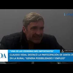 Claudio Vidal destacó la participación de Santa Cruz en la Rural