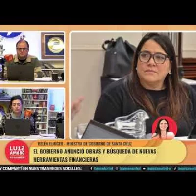 Belén Elmiger defendió el pedido de financiamiento y pidió apoyo para obras en Santa Cruz