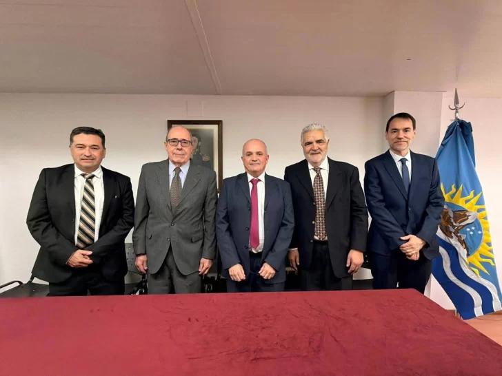  De izquierda a derecha: Gabriel Contreras Agüero (presidente del TSJ), Eduardo Sosa (Procurador); y los vocales del TSJ, José Antonio González Nora, Sergio Acevedo y Juan Lucio De la Vega.
