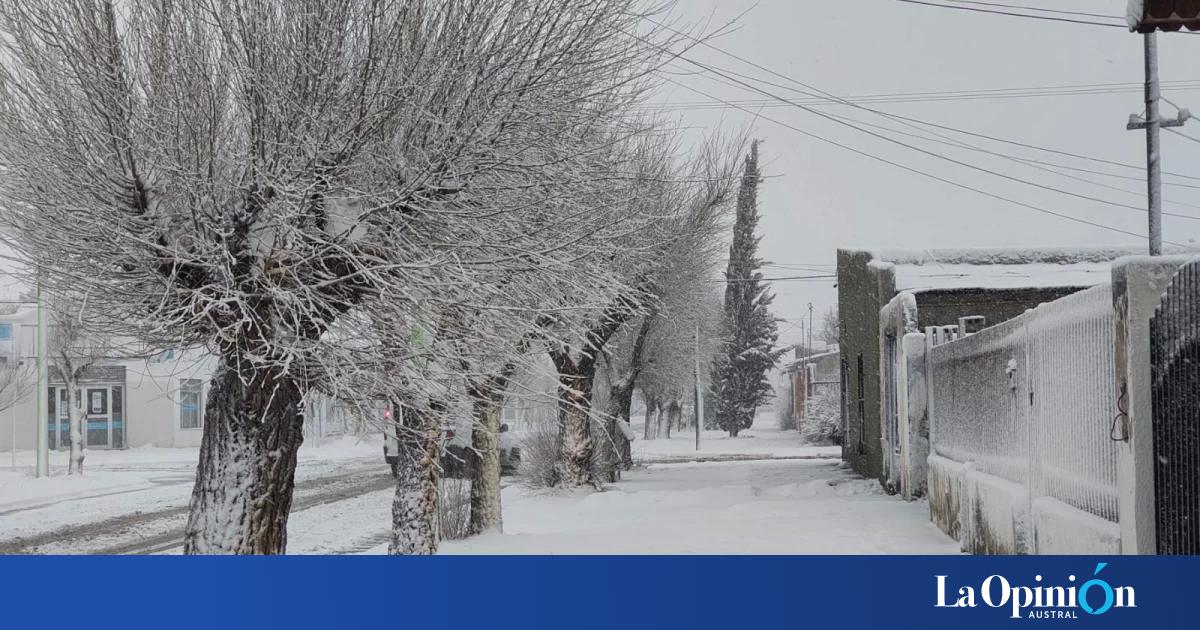 Se cortó la luz en Las Heras tras una abundante nevada