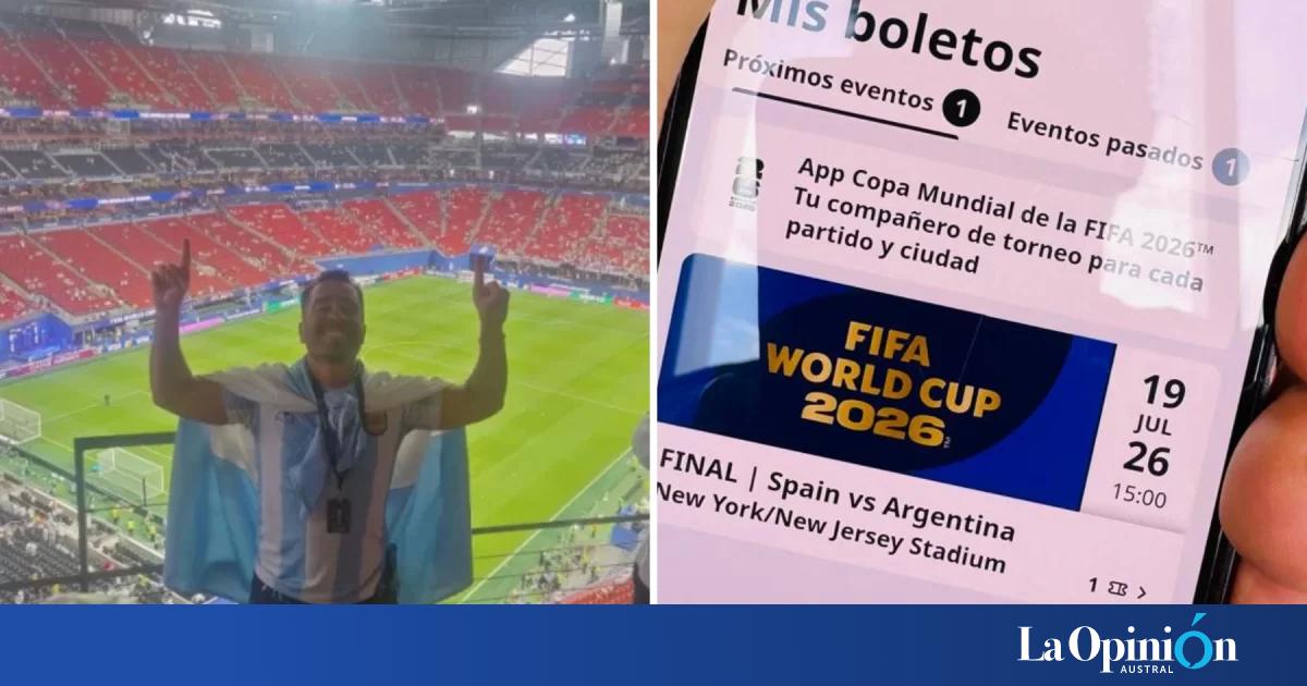 Vecino de Río Gallegos consiguió una entrada para Argentina-España y compartió su emoción con La Opinión Austral: Todavía no caigo