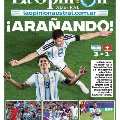 Tapa especial Mundial 2026: ¡Arañando la semifinal! Julián Álvarez fue decisivo en el triunfo sobre Suiza y Argentina ya esperá por Inglaterra
