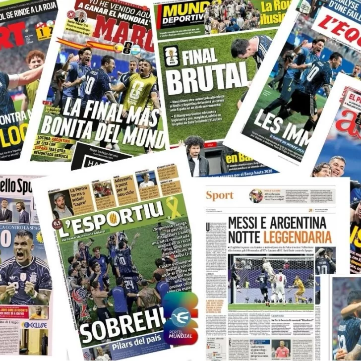 Los diarios del mundo se rindieron antes Messi y la Selección Argentina tras la victoria ante Inglaterra en el Mundial 2026 Los diarios del mundo se rindieron antes Messi y la Selección Argentina tras la victoria ante Inglaterra en el Mundial 2026