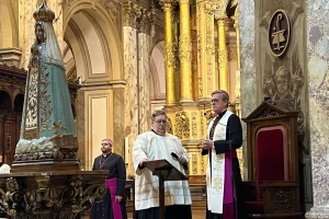 Frente a Milei, el arzobispo García Cuerva citó a Messi para pedir la unidad de los argentinos y a Dios que “nos independice de la indiferencia”
