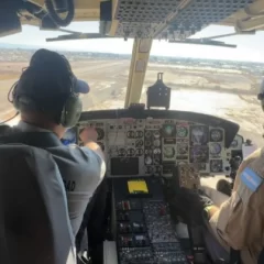 La última foto que envió un tripulante del helicóptero antes de la tragedia en San Juan: “Saliendo”