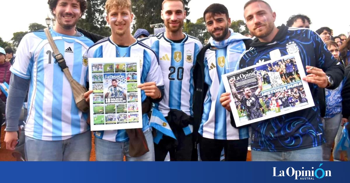 Palermo se tiñó de celeste y blanco para vivir la final entre Argentina y España