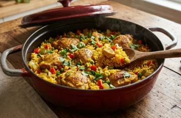 Receta de guiso de arroz con pollo, bien fácil y económica Receta de guiso de arroz con pollo, bien fácil y económica