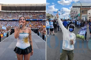 María Becerra cantará el himno argentino en la final del Mundial 2026: de festejar el título de Qatar 2022 en Río Gallegos a hacer historia en Estados Unidos María Becerra cantará el himno argentino en la final del Mundial 2026: de festejar el título de Qatar 2022 en Río Gallegos a hacer historia en Estados Unidos