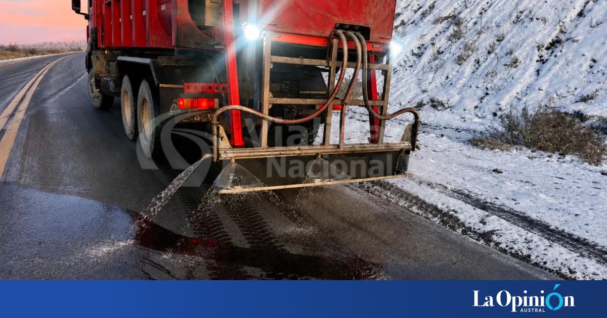 Plan Integral de Mantenimiento Invernal: Vialidad Nacional trabaja a lo largo de 2.550 kilómetros en Santa Cruz